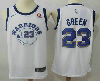 Men's Golden State Warriors #23 Draymond Green White 2017-2018 Nike Authentic Rakuten Stitched NBA Jersey