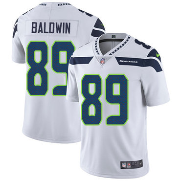 Nike Seattle Seahawks #89 Doug Baldwin White Men's Stitched NFL Vapor Untouchable Limited Jersey