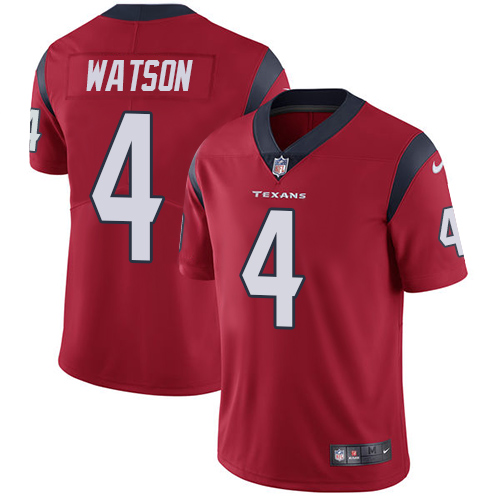 Nike Houston Texans #4 Deshaun Watson Red Alternate Men's Stitched NFL Vapor Untouchable Limited Jersey