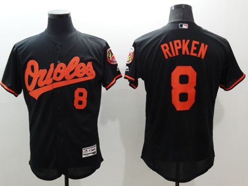 Men's Baltimore Orioles #8 Cal Ripken Black Flexbase Authentic Collection Stitched MLB Jersey