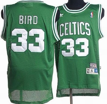 Boston Celtics #33 Larry Bird Green Hardwood Classics Soul Swingman Throwback Jersey