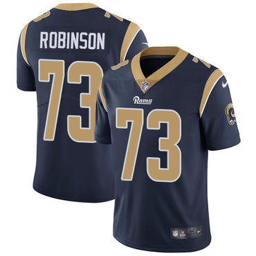 Nike Los Angeles Rams #73 Greg Robinson Navy Blue Team Color Men's Stitched NFL Vapor Untouchable Limited Jersey