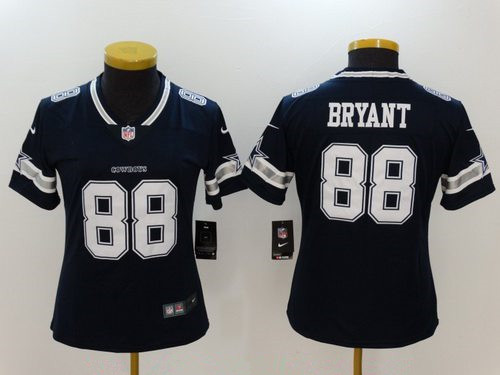 Women's Dallas Cowboys #88 Dez Bryant Navy Blue 2017 Vapor Untouchable Stitched NFL Nike Limited Jersey