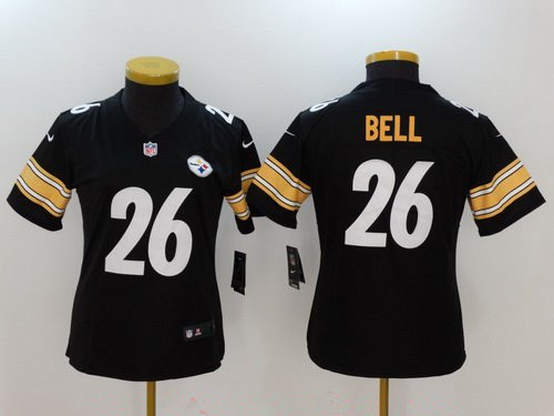 Women's Pittsburgh Steelers #26 Le'Veon Bell Black 2017 Vapor Untouchable Stitched NFL Nike Limited Jersey