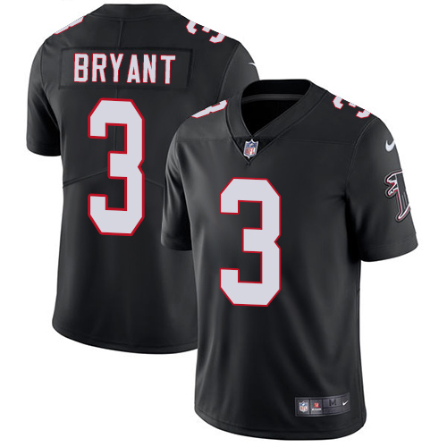 Nike Atlanta Falcons #3 Matt Bryant Black Alternate Men's Stitched NFL Vapor Untouchable Limited Jersey