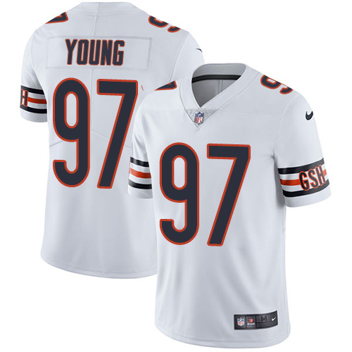 Nike Chicago Bears #97 Willie Young White Men's Stitched NFL Vapor Untouchable Limited Jersey