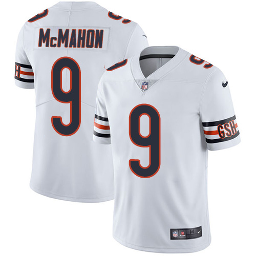 Nike Chicago Bears #9 Jim McMahon White Men's Stitched NFL Vapor Untouchable Limited Jersey