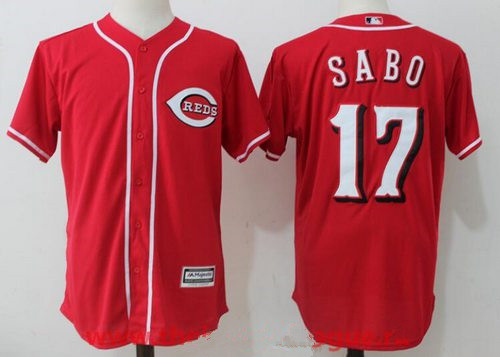 Men's Cincinnati Reds #17 Chris Sabo Retired Red Cool Base Stitched MLB Jersey