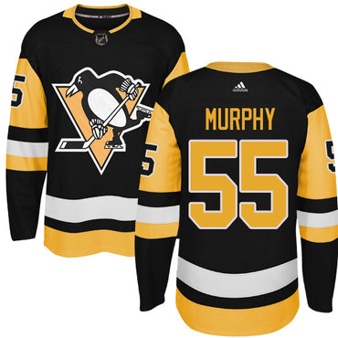 Adidas Pittsburgh Penguins #55 Larry Murphy Black Alternate Authentic Stitched NHL Jersey