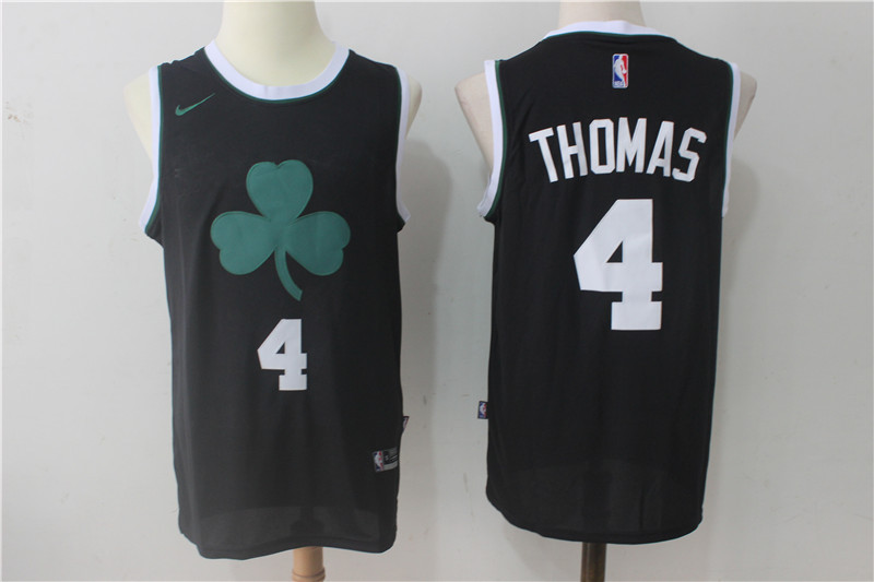 Men's Boston Celtics #4 Isaiah Thomas Black 2017-2018 Nike Swingman Stitched NBA Jersey