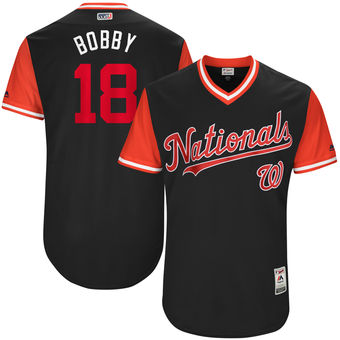 Men's Washington Nationals Ryan Raburn Bobby Majestic Navy 2017 Players Weekend Authentic Jersey