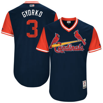 Men's St. Louis Cardinals Jedd Gyorko Gyorko Majestic Navy 2017 Players Weekend Authentic Jersey