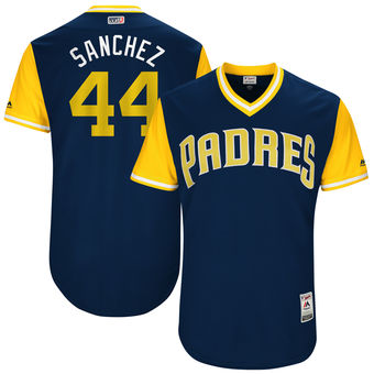 Men's San Diego Padres Hector Sanchez Sanchez Majestic Navy 2017 Players Weekend Authentic Jersey