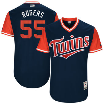 Men's Minnesota Twins Taylor Rogers Rogers Majestic Navy 2017 Players Weekend Authentic Jersey