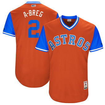 Men's Houston Astros Alex Bregman A-Breg Majestic Orange 2017 Players Weekend Authentic Jersey