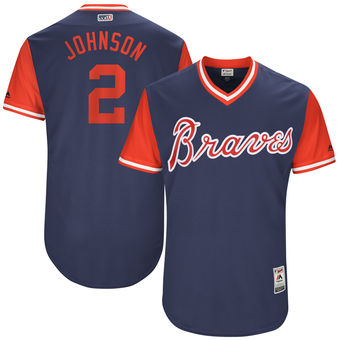 Men's Atlanta Braves Micah Johnson Johnson Majestic Navy 2017 Players Weekend Authentic Jersey