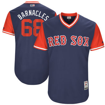 Men's Boston Red Sox Matt Barnes Barnacles Majestic Navy 2017 Players Weekend Authentic Jersey