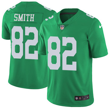 Nike Philadelphia Eagles #82 Torrey Smith Green Men's Stitched NFL Limited Rush Jersey