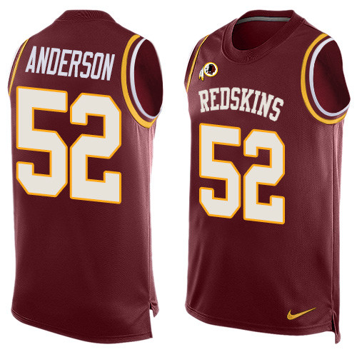 Nike Washington Redskins #52 Ryan Anderson Burgundy Red Team Color Men's Stitched NFL Limited Tank Top Jersey