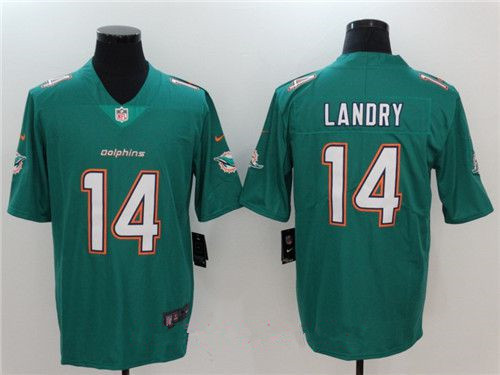 Men's Miami Dolphins #14 Jarvis Landry Green Team Color 2017 Vapor Untouchable Stitched NFL Nike Limited Jersey