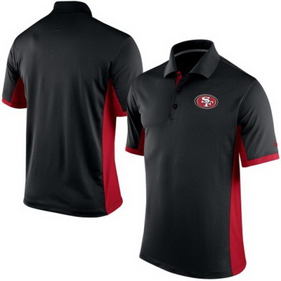 Men's San Francisco 49ers Nike Black Team Issue Performance Polo