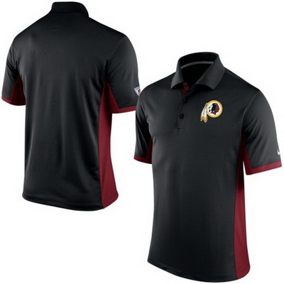 Men's Washington Redskins Nike Black Team Issue Performance Polo