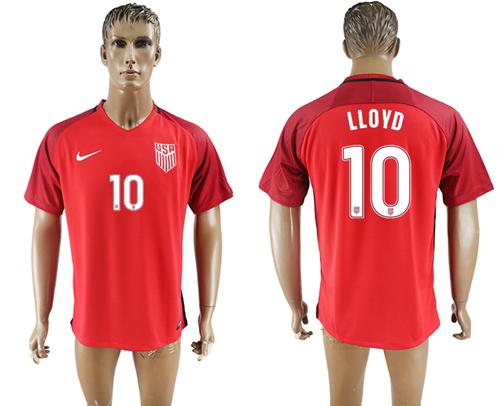 USA #10 Lloyd Away Soccer Country Jersey