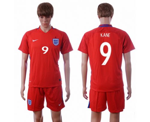 England #9 Kane Away Soccer Country Jersey