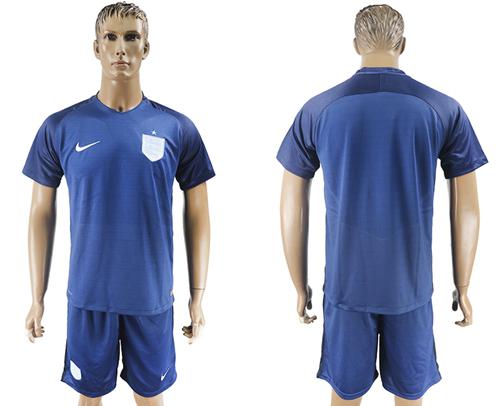 England Blank Away Soccer Country Jersey