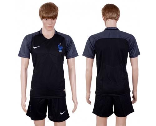 France Blank Away Soccer Country Jersey