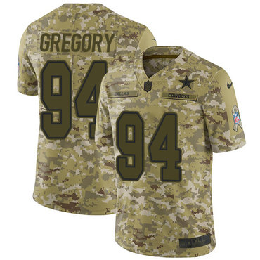 Nike Cowboys #94 Randy Gregory Camo Men's Stitched NFL Limited 2018 Salute To Service Jersey