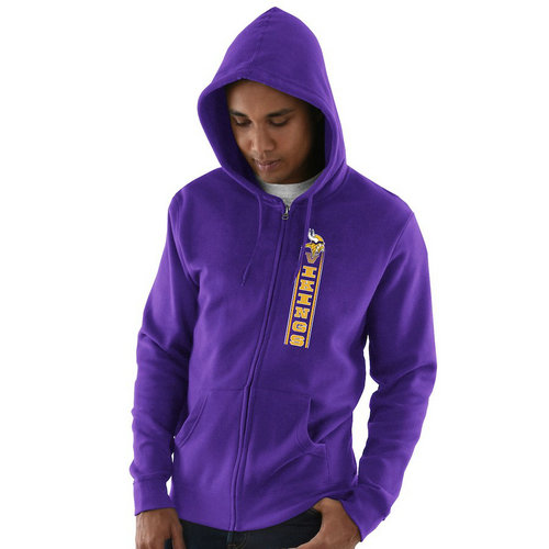 Minnesota Vikings Hook and Ladder Full-Zip Hoodie - Purple