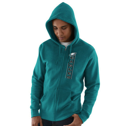 Philadelphia Eagles Hook and Ladder Full-Zip Hoodie - Midnight Green