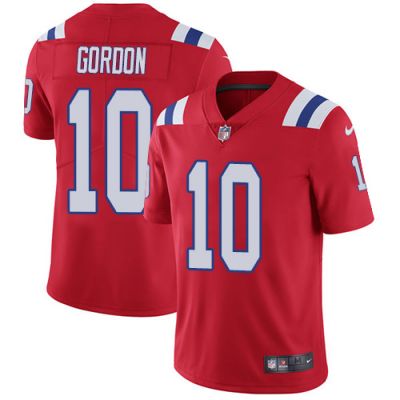 Men's NFL New England Patriots #10 Josh Gordon Red Alternate Vapor Untouchable Limited Nike Jersey 