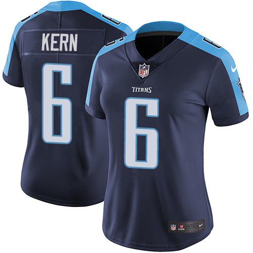 Women's Nike Tennessee Titans #6 Brett Kern Navy Blue Alternate Stitched NFL Vapor Untouchable Limited Jersey