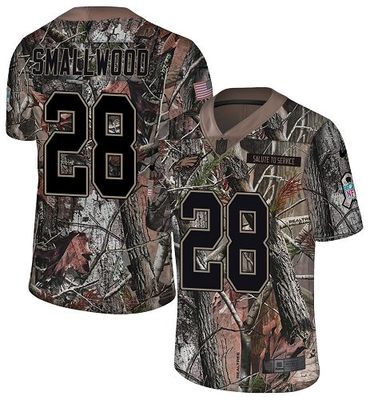 Nike Eagles 28 Wendell Smallwood Camo Men's Stitched NFL Limited Rush Realtree Jersey