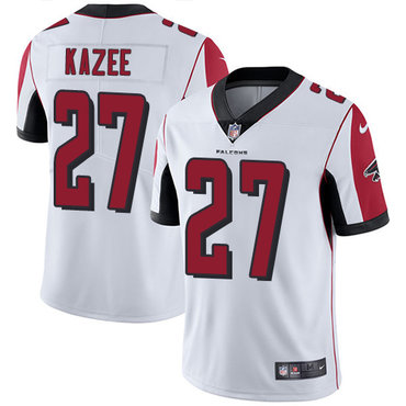 Nike Falcons 27 Damontae Kazee White Men's Stitched NFL Vapor Untouchable Limited Jersey