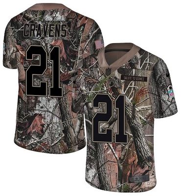 Nike Broncos #21 Su'a Cravens Camo Men's Stitched NFL Limited Rush Realtree Jersey