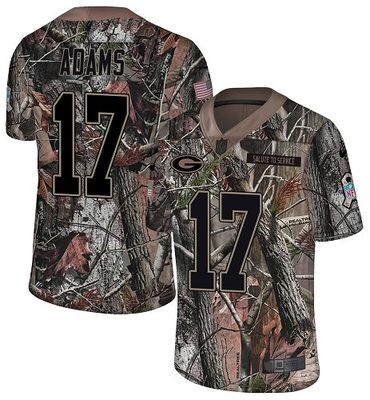 Nike Packers #17 Davante Adams Camo Men's Stitched NFL Limited Rush Realtree Jersey