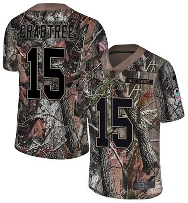 Nike Ravens #15 Michael Crabtree Camo Men's Stitched NFL Limited Rush Realtree Jersey