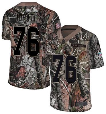 Nike Cardinals #76 Mike Iupati Camo Men's Stitched NFL Limited Rush Realtree Jersey