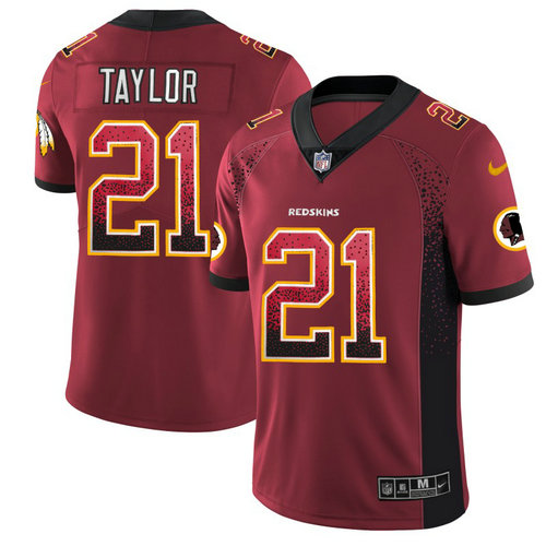 Nike Washington Redskins 21 Sean Taylor Burgundy Red Drift Fashion NFL Vapor Untouchable Limited Jersey