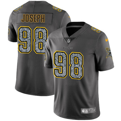 Youth Nike Minnesota Vikings #98 Linval Joseph Gray Static NFL Vapor Untouchable Game Jersey