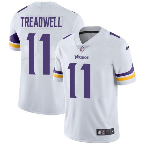 Youth Nike Minnesota Vikings #11 Laquon Treadwell White Stitched NFL Vapor Untouchable Limited Jersey