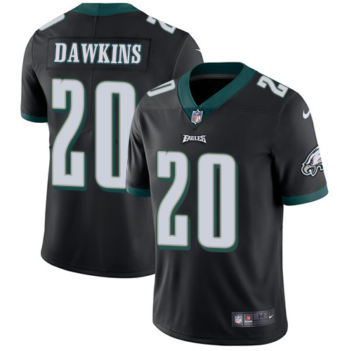 Youth Nike Philadelphia Eagles #20 Brian Dawkins Black Alternate Stitched NFL Vapor Untouchable Limited Jersey