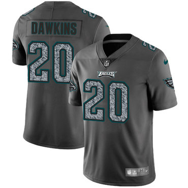 Youth Nike Philadelphia Eagles #20 Brian Dawkins Gray Static Stitched NFL Vapor Untouchable Limited Jersey