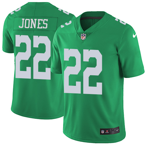 Youth Nike Philadelphia Eagles #22 Sidney Jones Green Stitched NFL Limited Rush Jersey