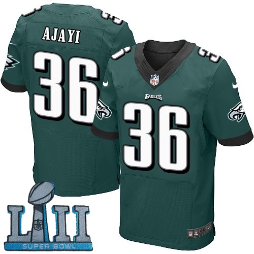 Nike Philadelphia Eagles #36 Jay Ajayi Green 2018 Super Bowl LII Elite Jersey