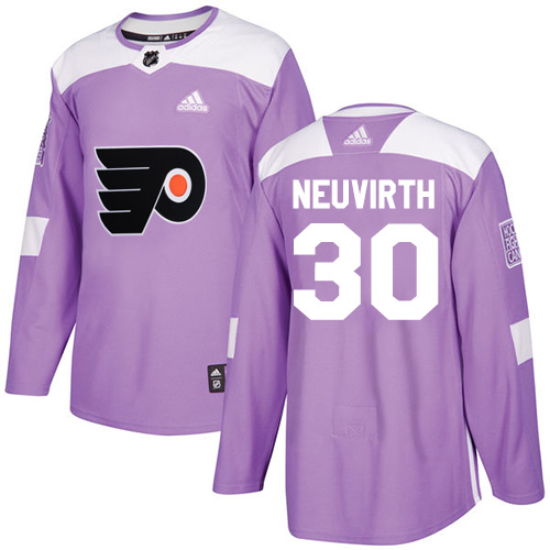 Adidas Flyers #30 Michal Neuvirth Purple Authentic Fights Cancer Stitched NHL Jersey