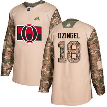 Adidas Senators #18 Ryan Dzingel Camo Authentic 2017 Veterans Day Stitched NHL Jersey